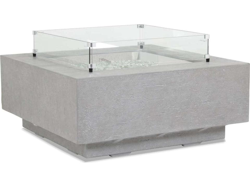 Gravelstone Square Concrete Fire Pit Table