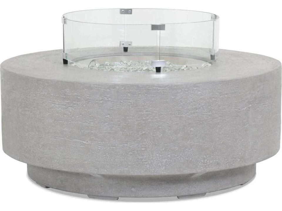 Gravelstone Concrete Round Patio Fire Pit Table