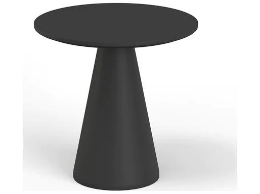 Bazaar 42-Inch Round Dark Grey GFRC Pub Table Indoor Outdoor