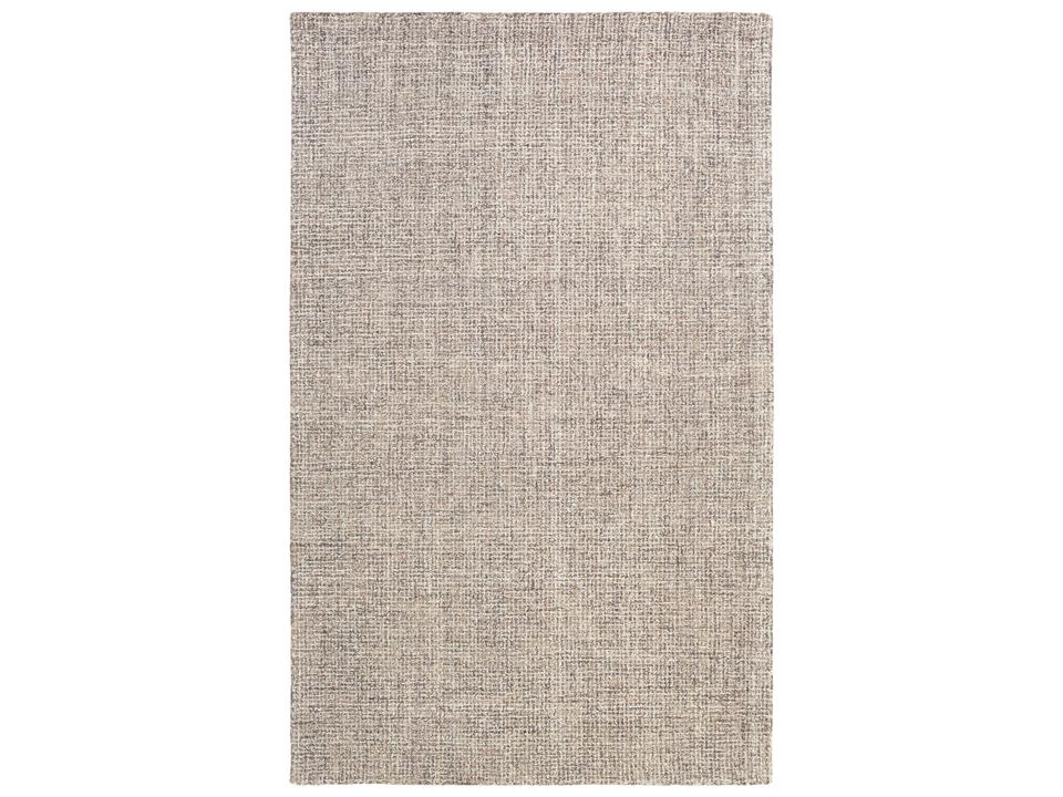 Aiden Modern Hand Tufted Wool Area Rug in Medium Gray and Khaki