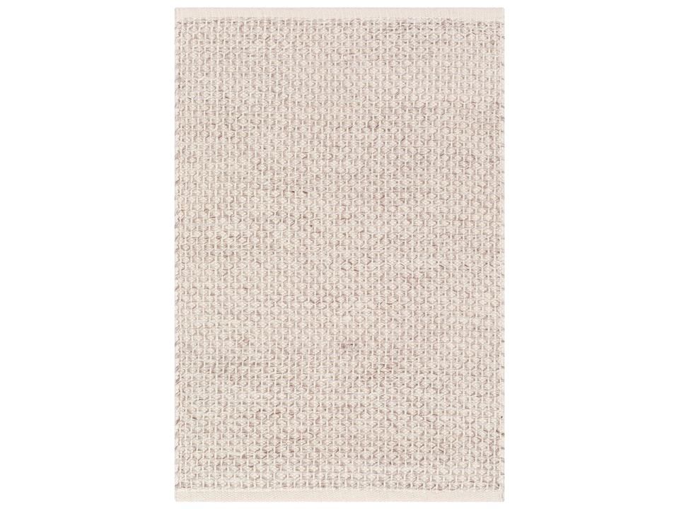 Azalea Hand Woven Indoor Outdoor Area Rug in Camel White Recycled PET Yarn