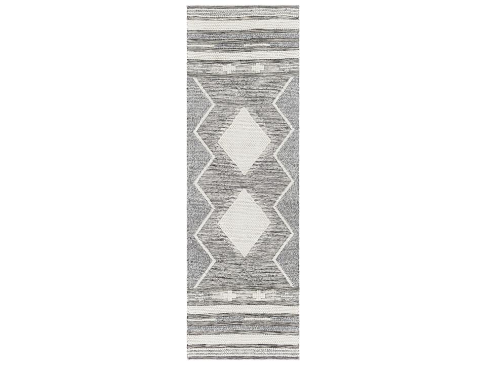 Azalea Geometric Runner Area Rug in Light Slate Multi