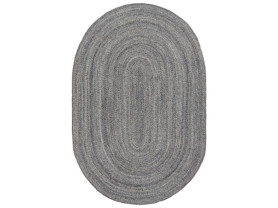 Azalea 6x9 Oval Hand Woven Indoor Outdoor Area Rug in Multi Gray