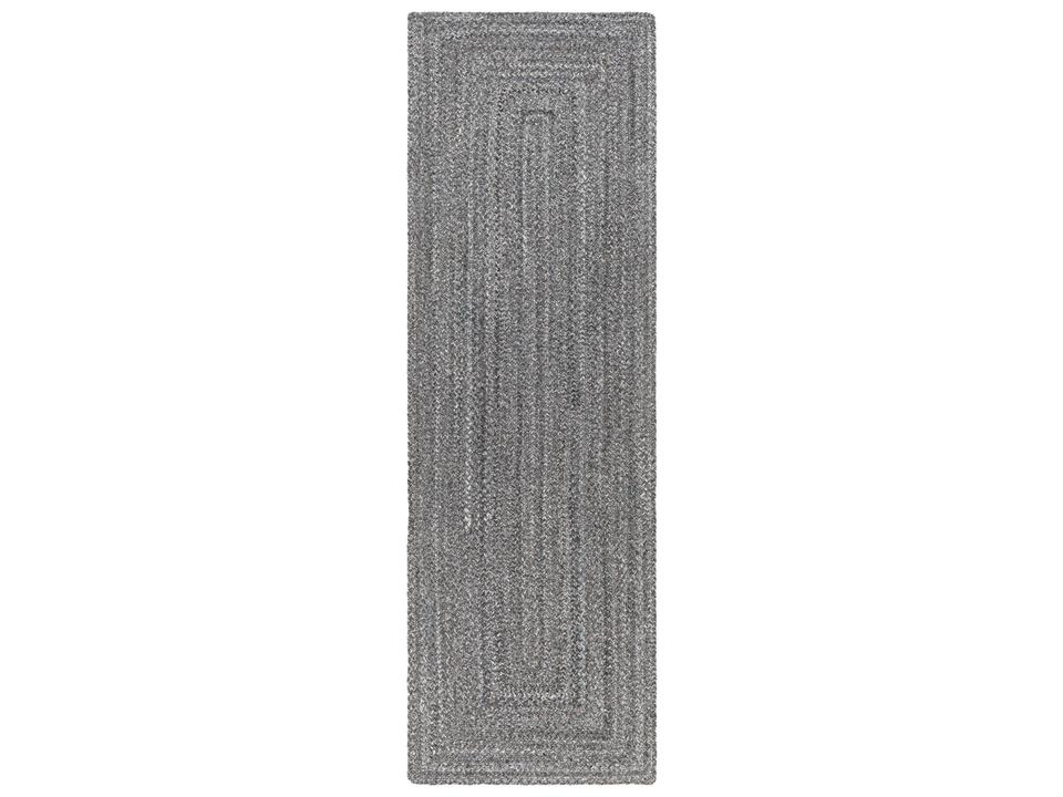 Azalea 30 x 96 Inch Hand Woven Runner Area Rug in Gray