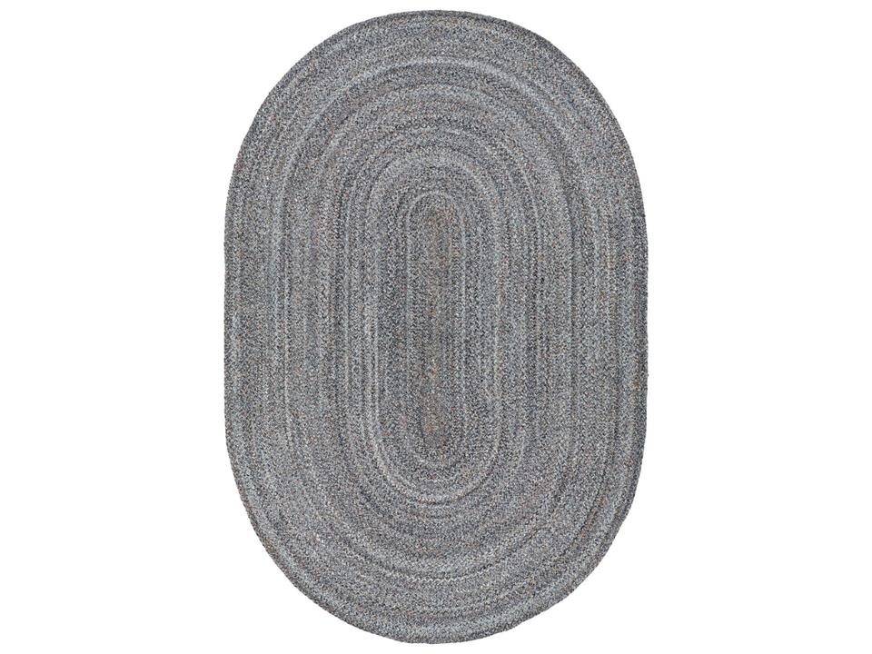 Azalea 6x9 Oval Hand-Woven Recycled PET Yarn Area Rug in Brown