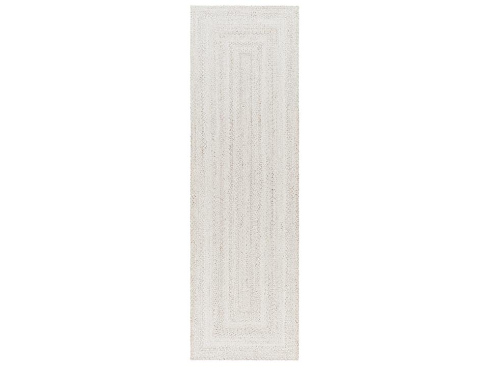 Azalea 2'6" x 8' Recycled PET Yarn Runner in Taupe Medium Gray