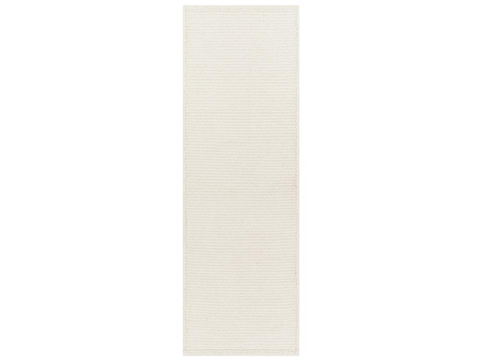 Azalea 96-Inch Recycled PET Yarn Runner Rug in Light Beige