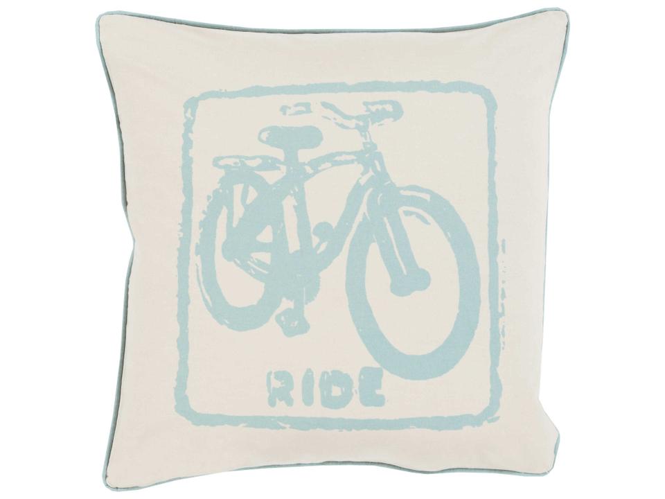 Big Kid Blocks Cotton Accent Pillow with Geometric Pattern
