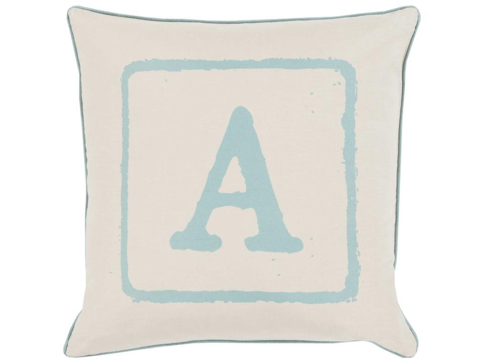 Big Kid Blocks 18-Inch Cotton Accent Pillow with Geometric Pattern