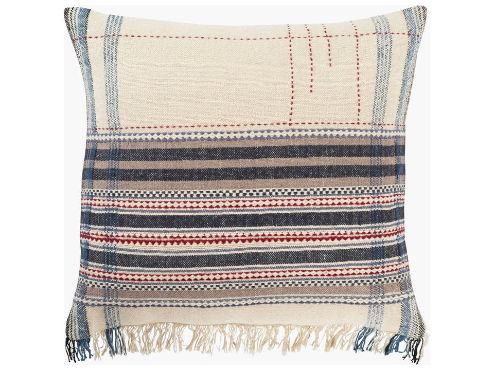 Dashing Hand Woven Cotton Viscose Blend Accent Pillow