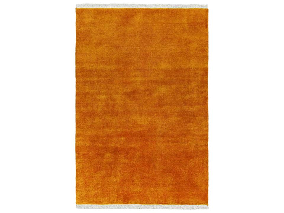 Evergreen Hand Loomed Wool Area Rug Minimalist Modern with Fringe