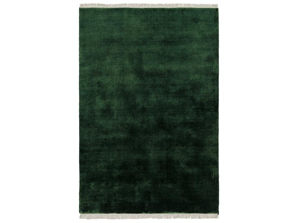 Everglade Hand-Loomed Wool Area Rug with Fringe