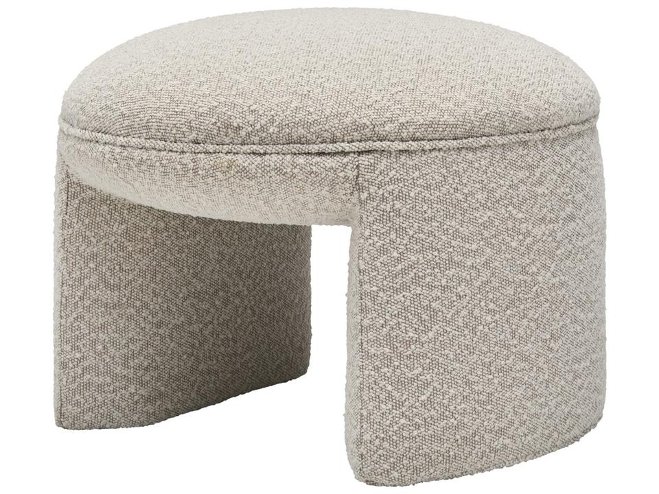 Floyd Upholstered Ottoman in Beige Polyester with Plywood Base