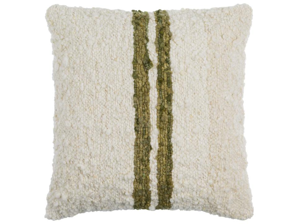 Dagny Square Accent Pillow Wool and Cotton Blend