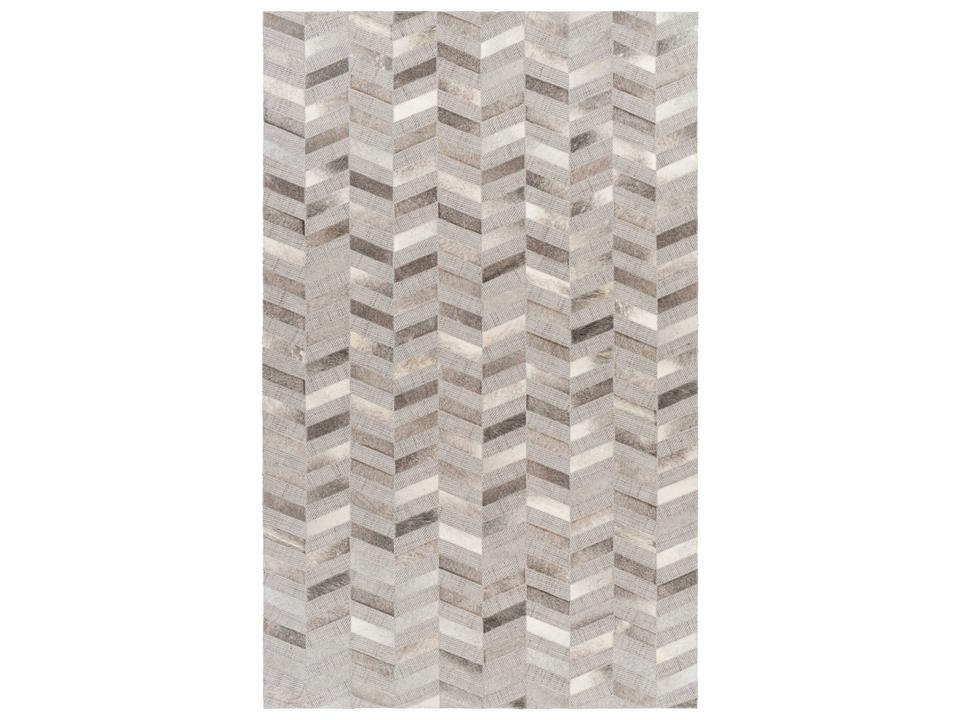 Jardin Hand Woven Area Rug with Wool and Leather