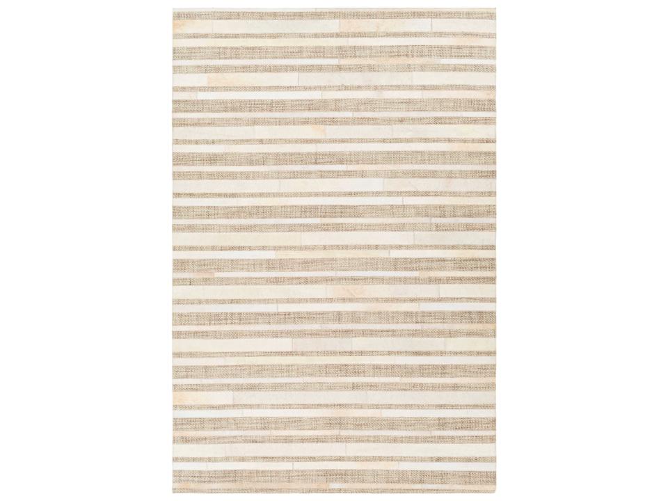 Jardin Hand-Woven Wool and Leather Area Rug