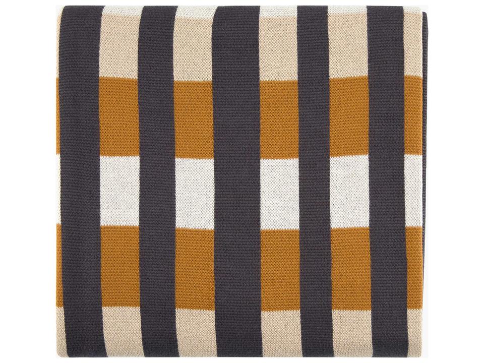 Jason Wu Collection Multi Cotton Knitted Throw Blanket 60 x 80 Inch