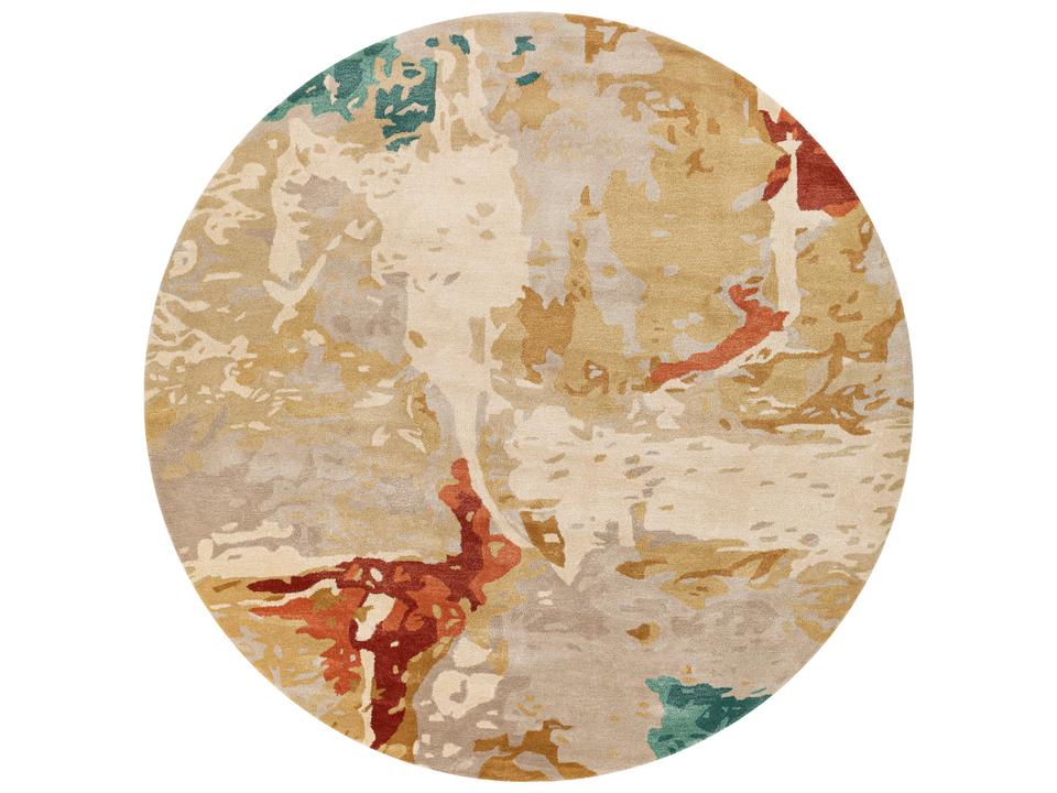 Kavita Hand Tufted Viscose Wool Area Rug Modern Contemporary