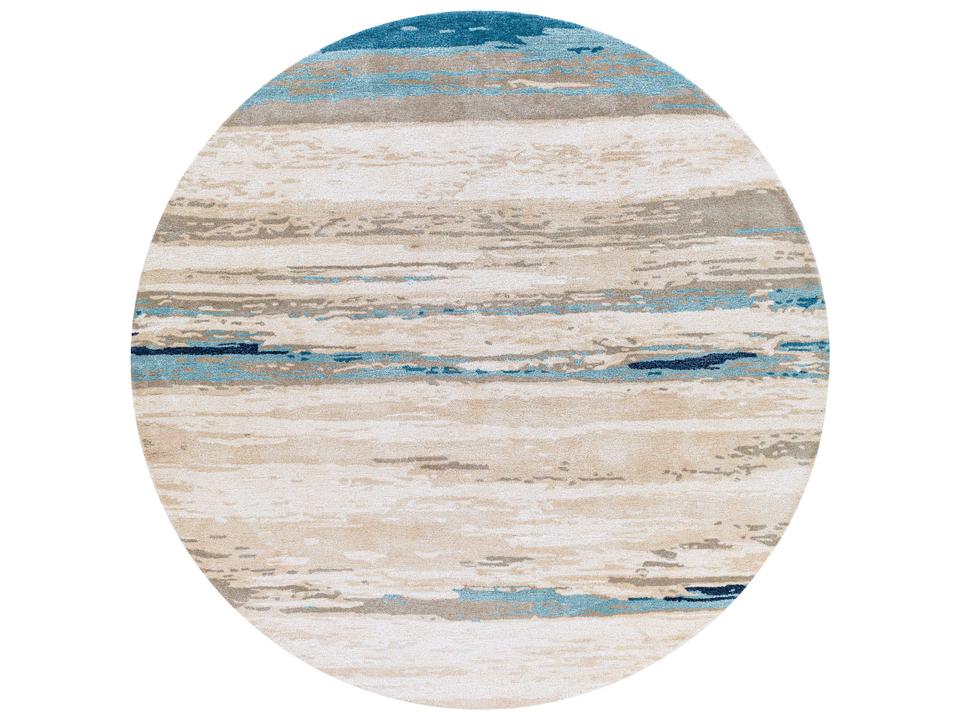Kavita Hand Tufted Modern Area Rug in Viscose and Wool Blend