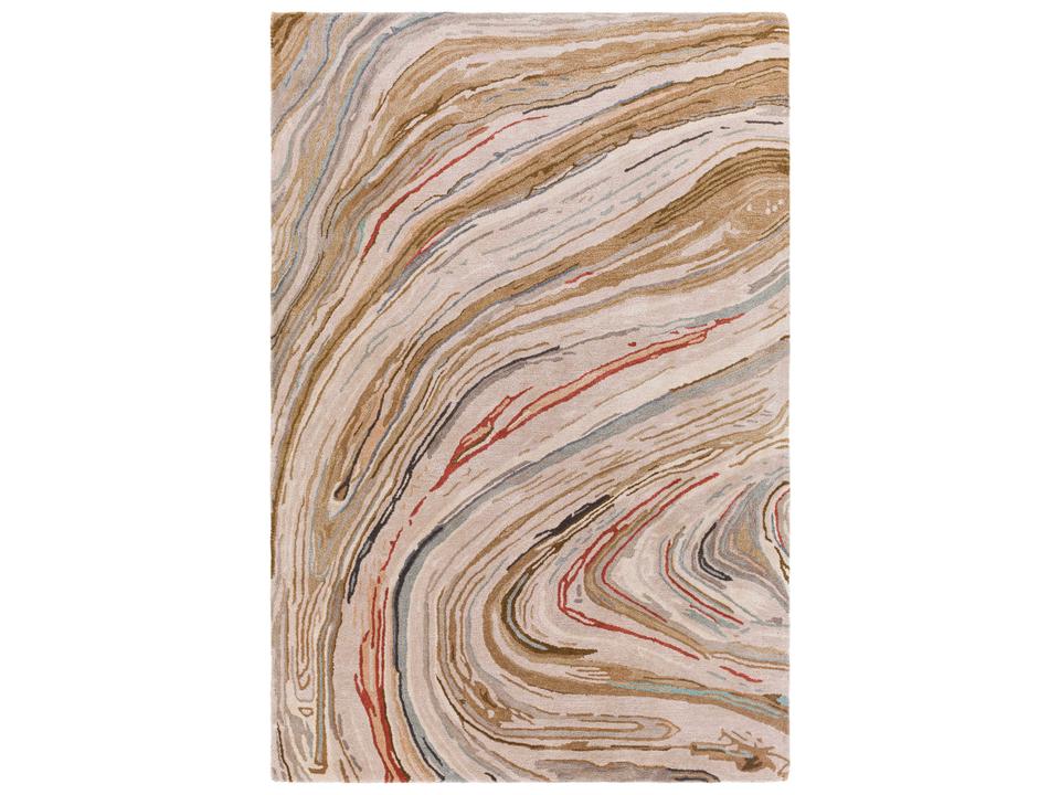 Kavita Hand Tufted Viscose Wool Area Rug Modern