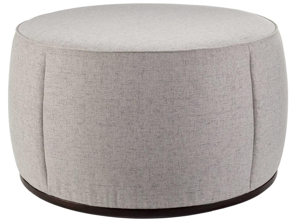 Lanza Square Upholstered Ottoman in Light Beige