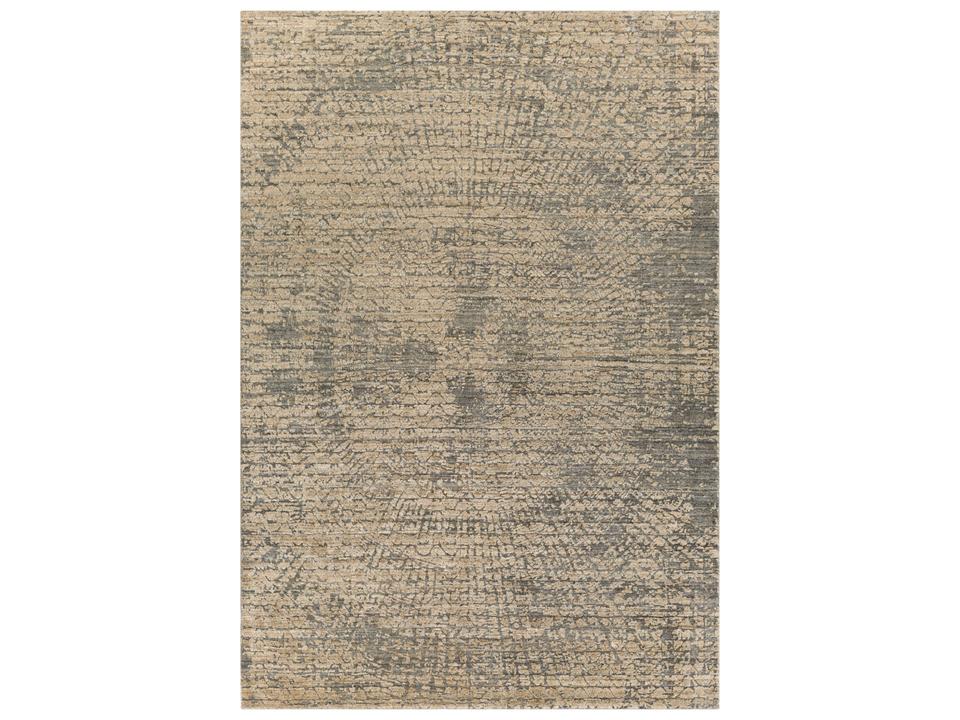Lucknow Hand Knotted Area Rug in Viscose and Wool Blend