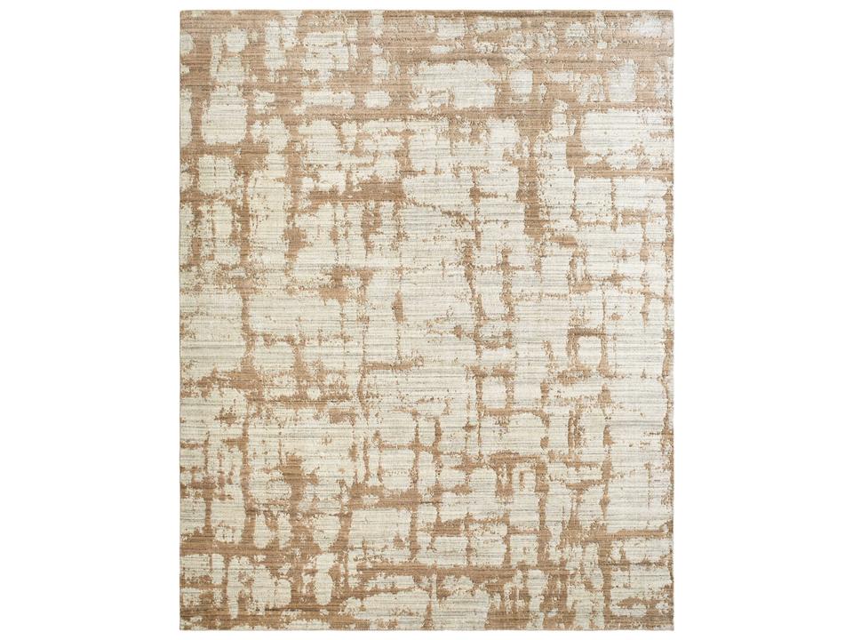 Lucknow Hand Loomed Wool and Viscose Area Rug Modern