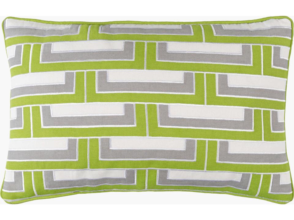 Mod Steps Accent Pillow Cotton Linen Blend