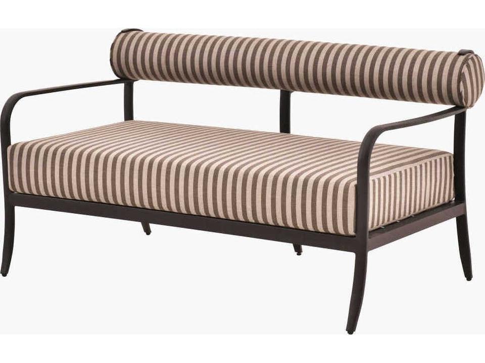 Antibes Loveseat with Sunbrella Cushions in Black
