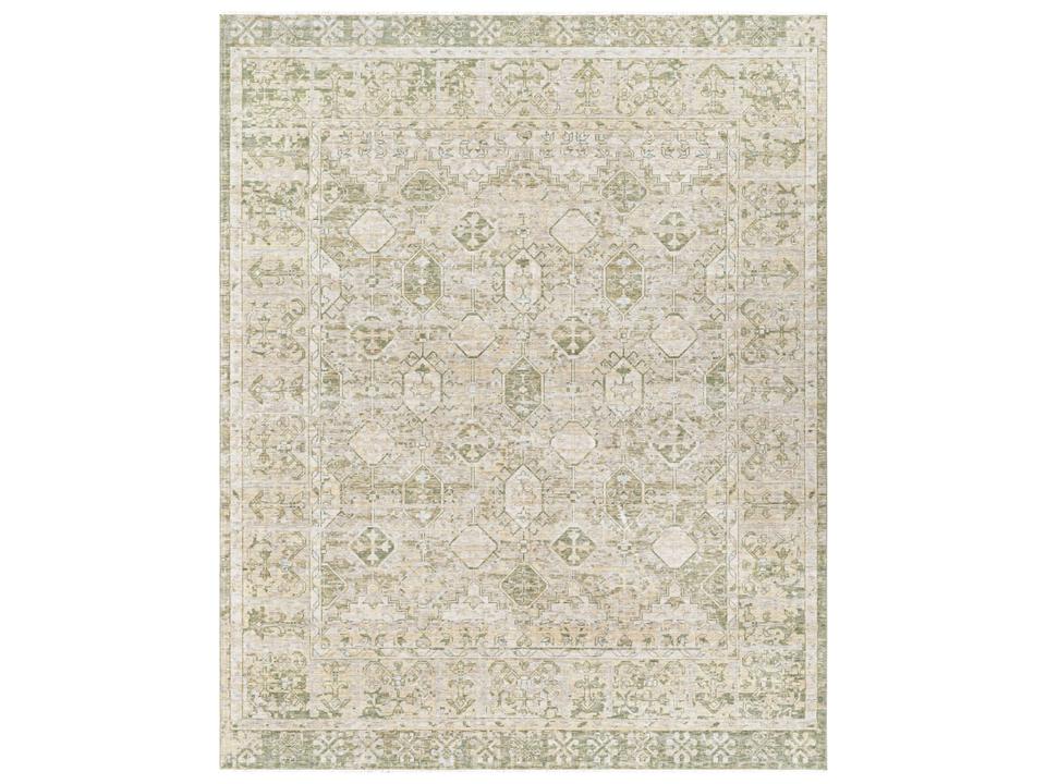 Once Upon a Time Hand-Woven Wool Area Rug Ash Multi with Fringe