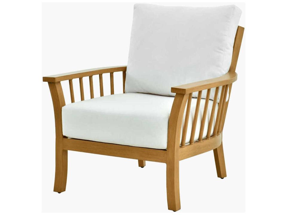 Cape Town Aluminum Cushion Lounge Chair in Hand Painted Wheat