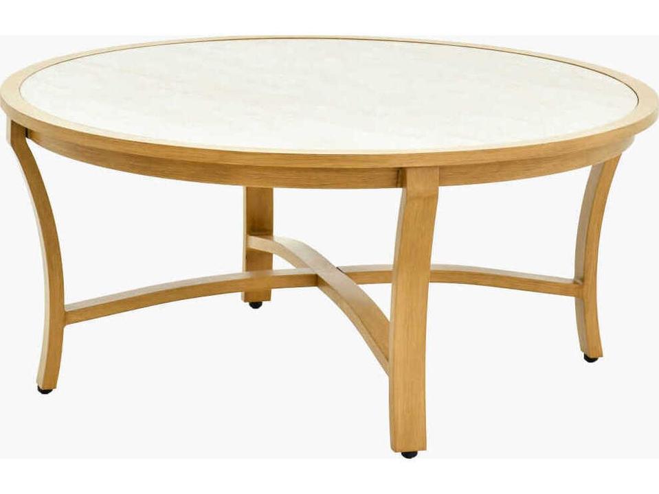 Cape Town 42-Inch Round Aluminum Coffee Table