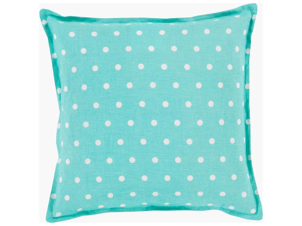 Polka Dot Linen Accent Pillow
