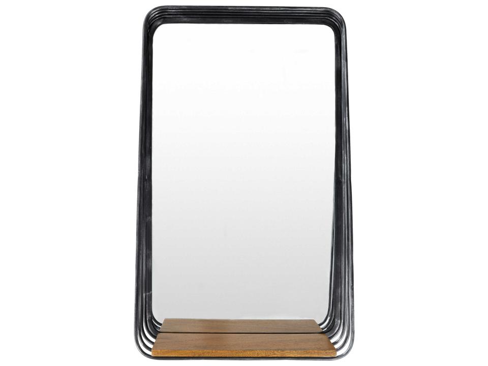 Carter Black Rectangular Wall Mirror