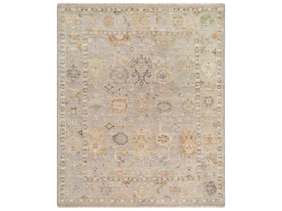Sinclair Hand-Knotted Wool Area Rug with Fringe Detail