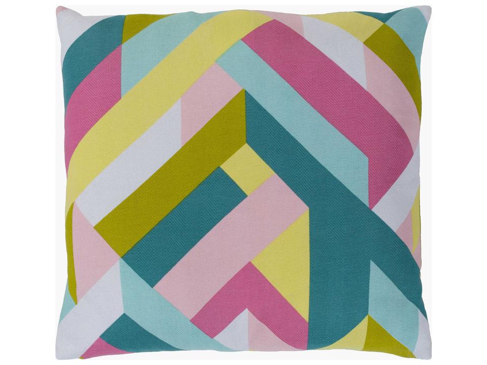 Teori 22x22 Inch Woven Cotton Pillow