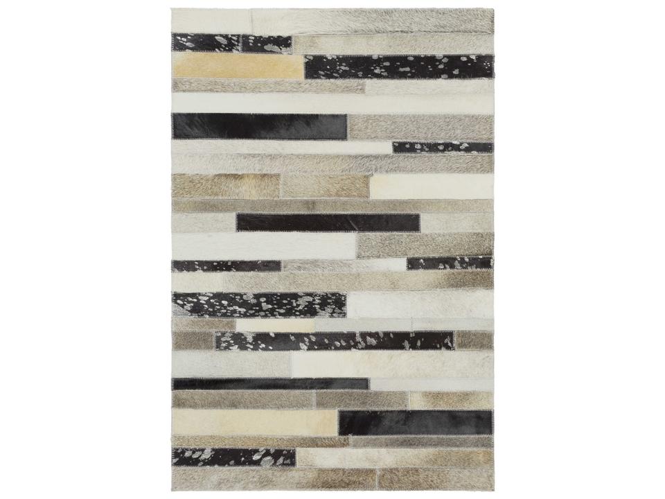 Trail Abstract Handcrafted Leather Area Rug