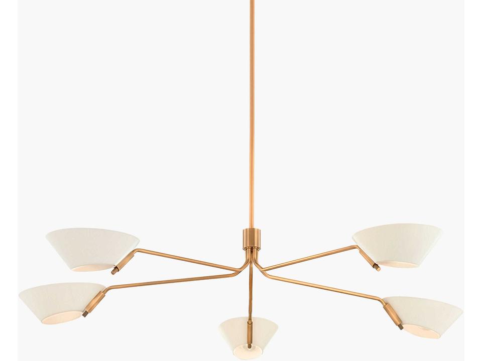 Valenne 5-Light Brass Chandelier