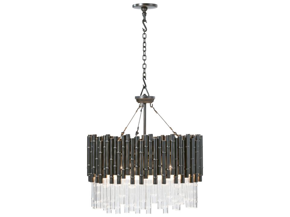 TA Illuminations Gunmetal Drum Chandelier