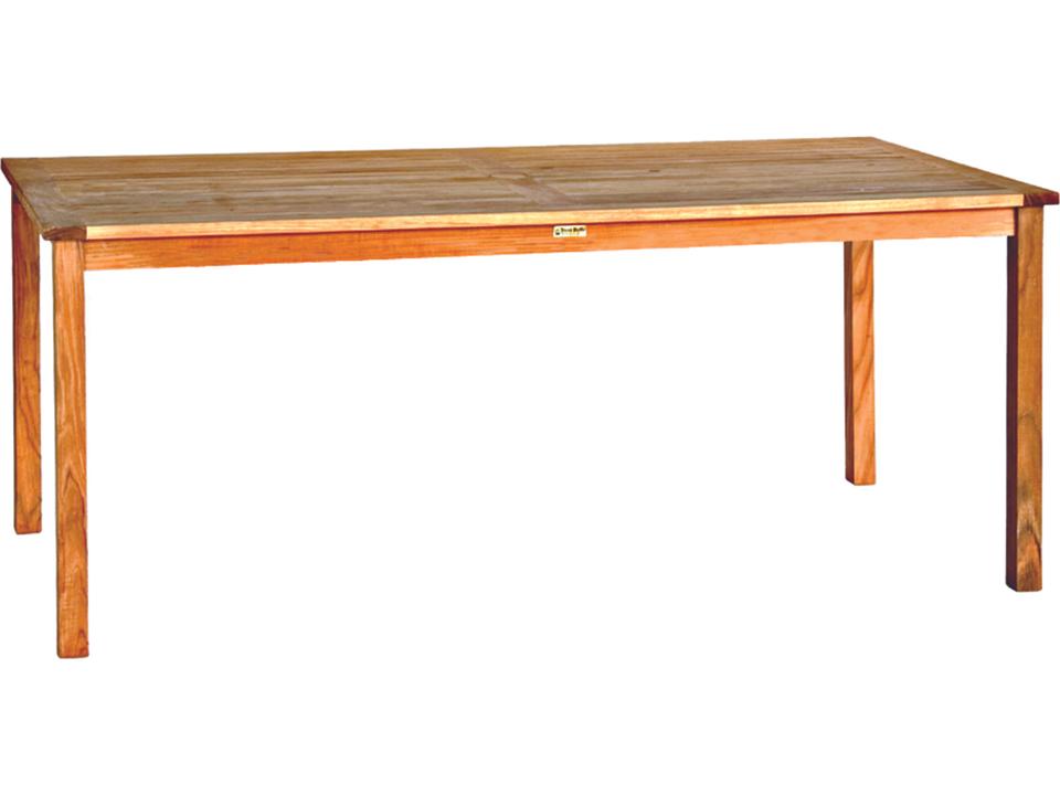 Brunswick 72 Inch Rectangular Teak Dining Table in Natural