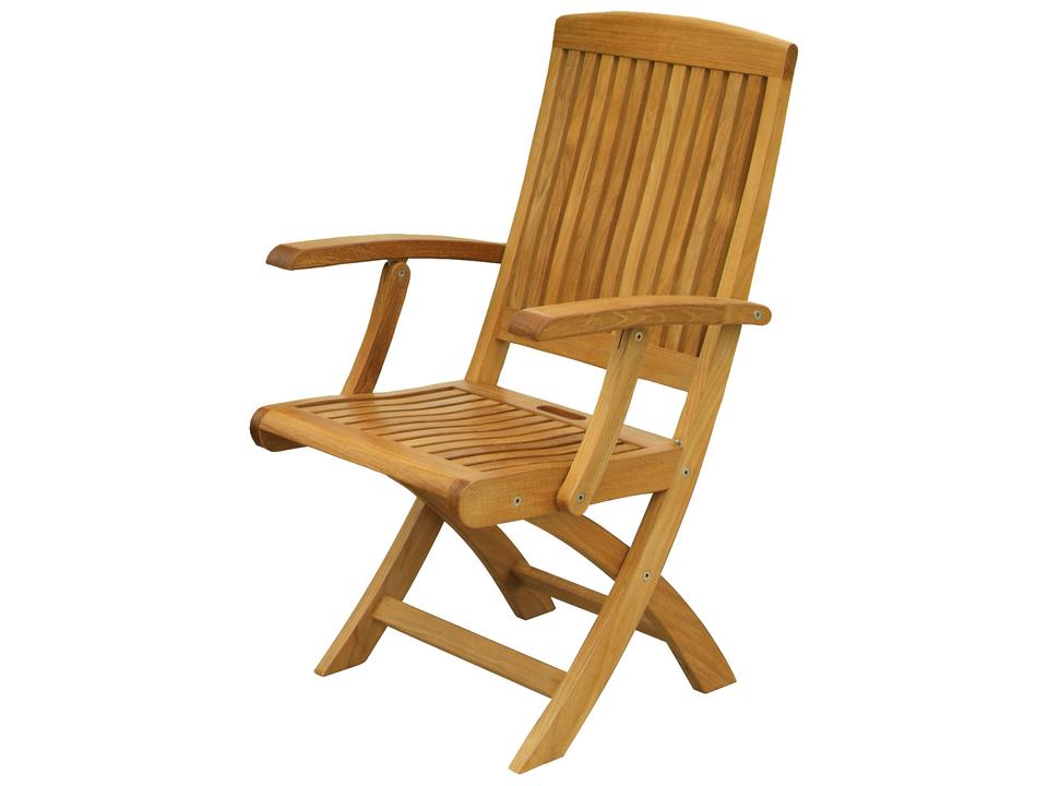 Braxton Teak Folding Dining Armchair