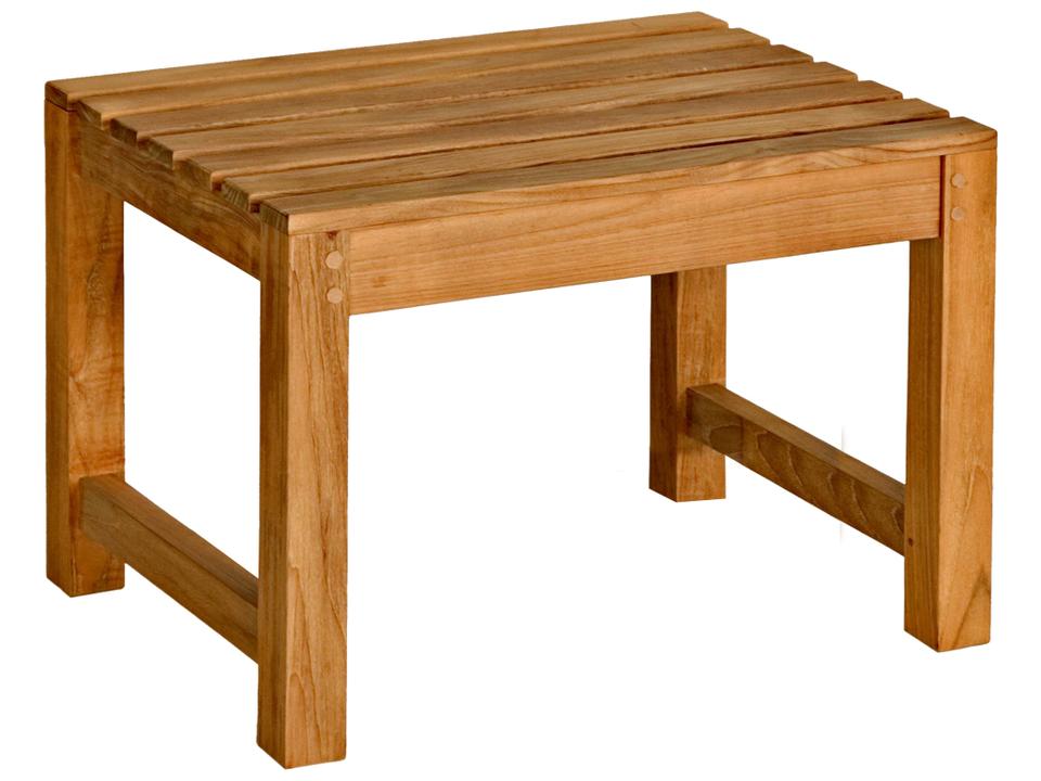 Charleston 2-Foot Teak Backless Bench