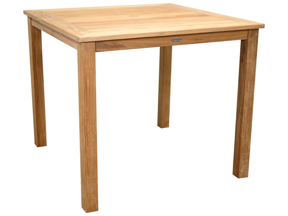 Newport 42 Inch Square Counter Height Dining Table in Natural Teak