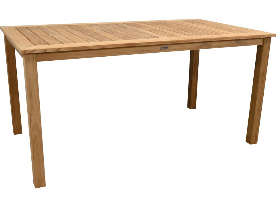 Newport Rectangular 74 Inch Teak Counter Height Dining Table Natural