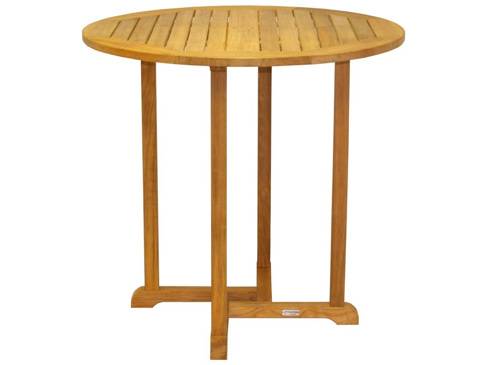 Oxford 42-Inch Round Teak Outdoor Bar Table