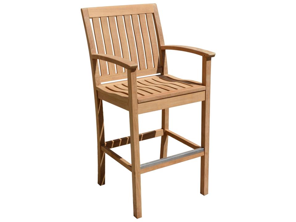 Monterey Teak Outdoor Bar Stool