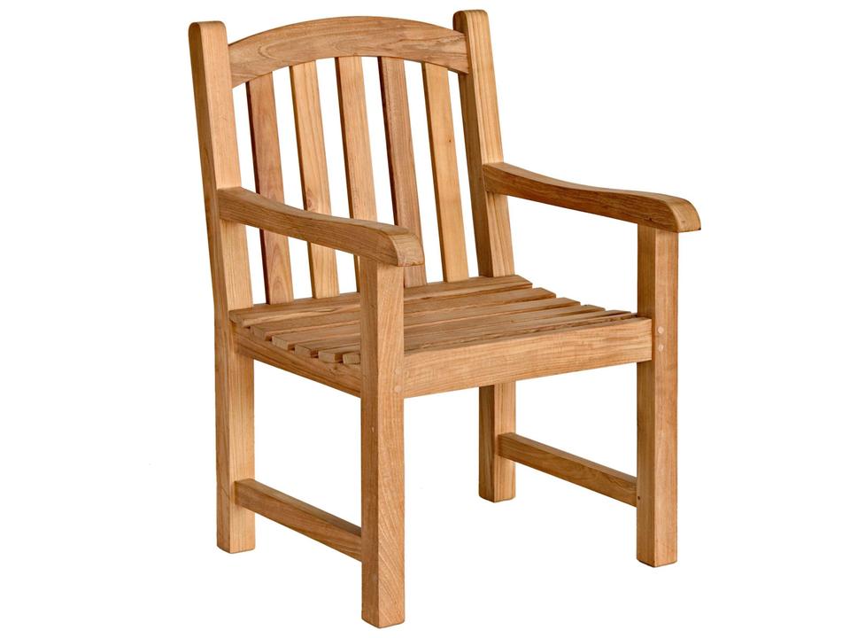 Victoria Teak Garden Armchair in Natural Teak