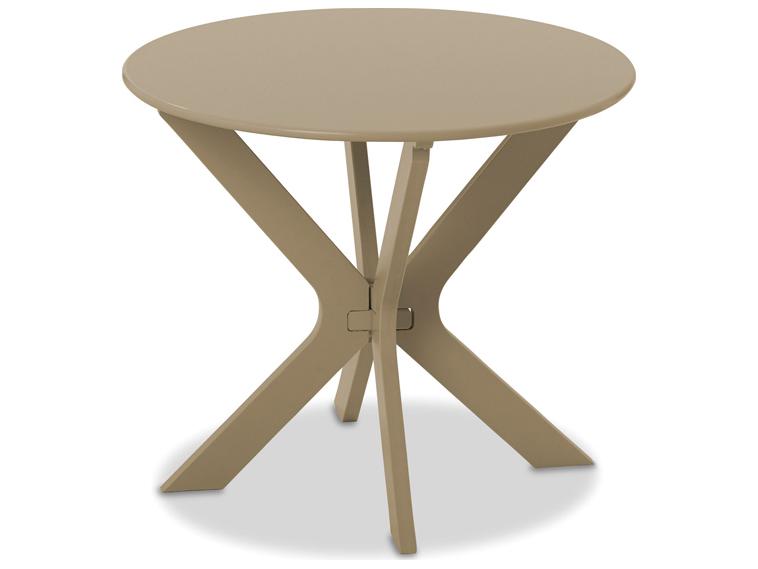 Wexler 23-Inch Round End Table Marine Grade Polymer