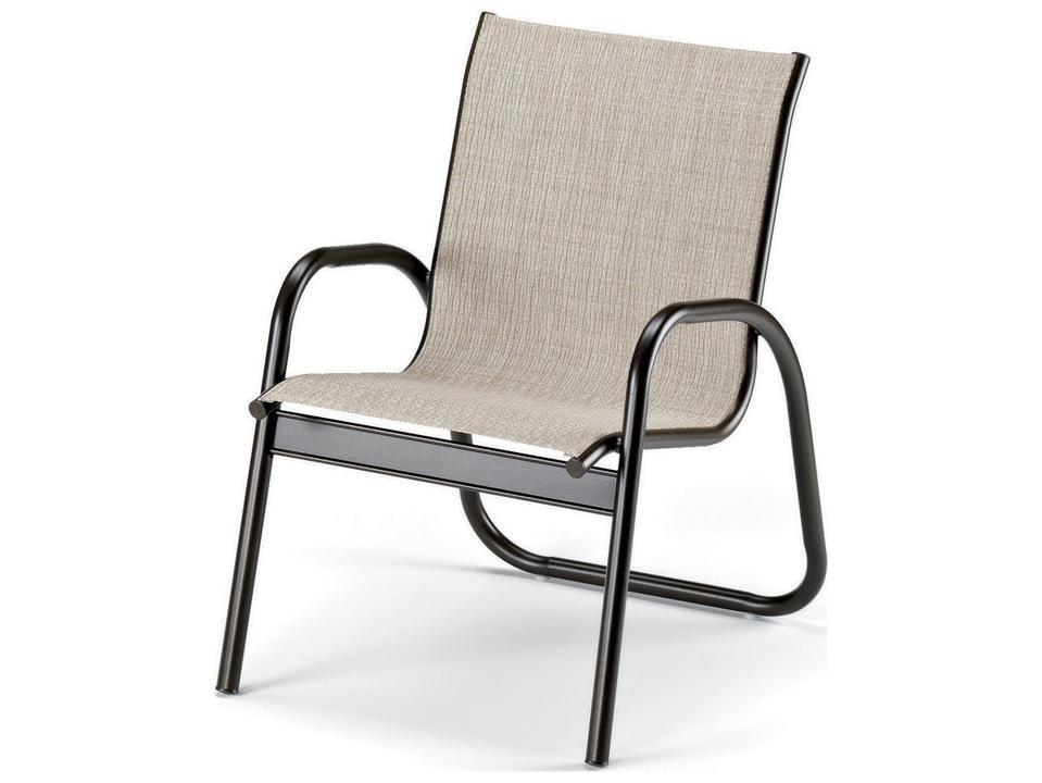 Gardenella Sling Aluminum Stackable Outdoor Dining Arm Chair