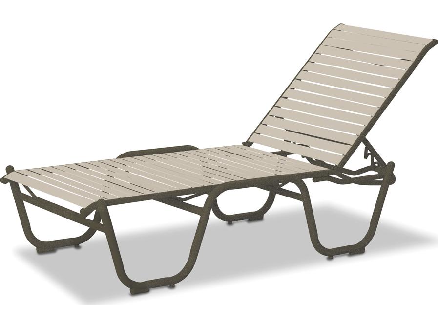 Reliance Contract Strap 16'' Lay Flat Stacking Chaise Lounge Replacement Cushions
